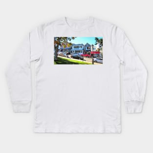 Main Street - Bar Harbor Kids Long Sleeve T-Shirt